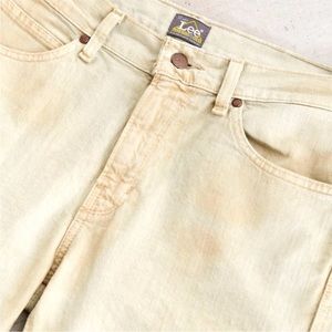 Rare Vintage Distressed Lee Type R Sand Skinny Jean